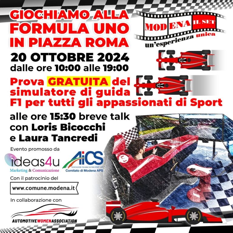 Giochiamo alla Formula1 in piazza Roma