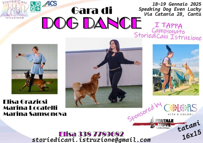 GARA DI DOG DANCE – Prima tappa Campionato